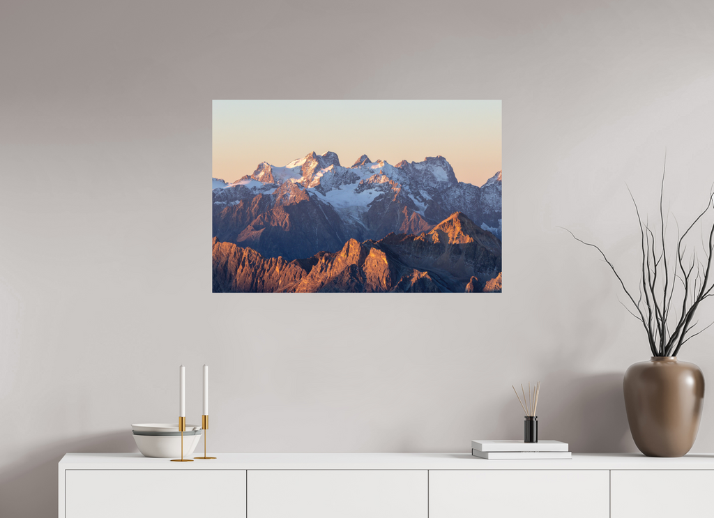 90 x 60 cm, Tirage Fine Art mat Au réveil des crêtes