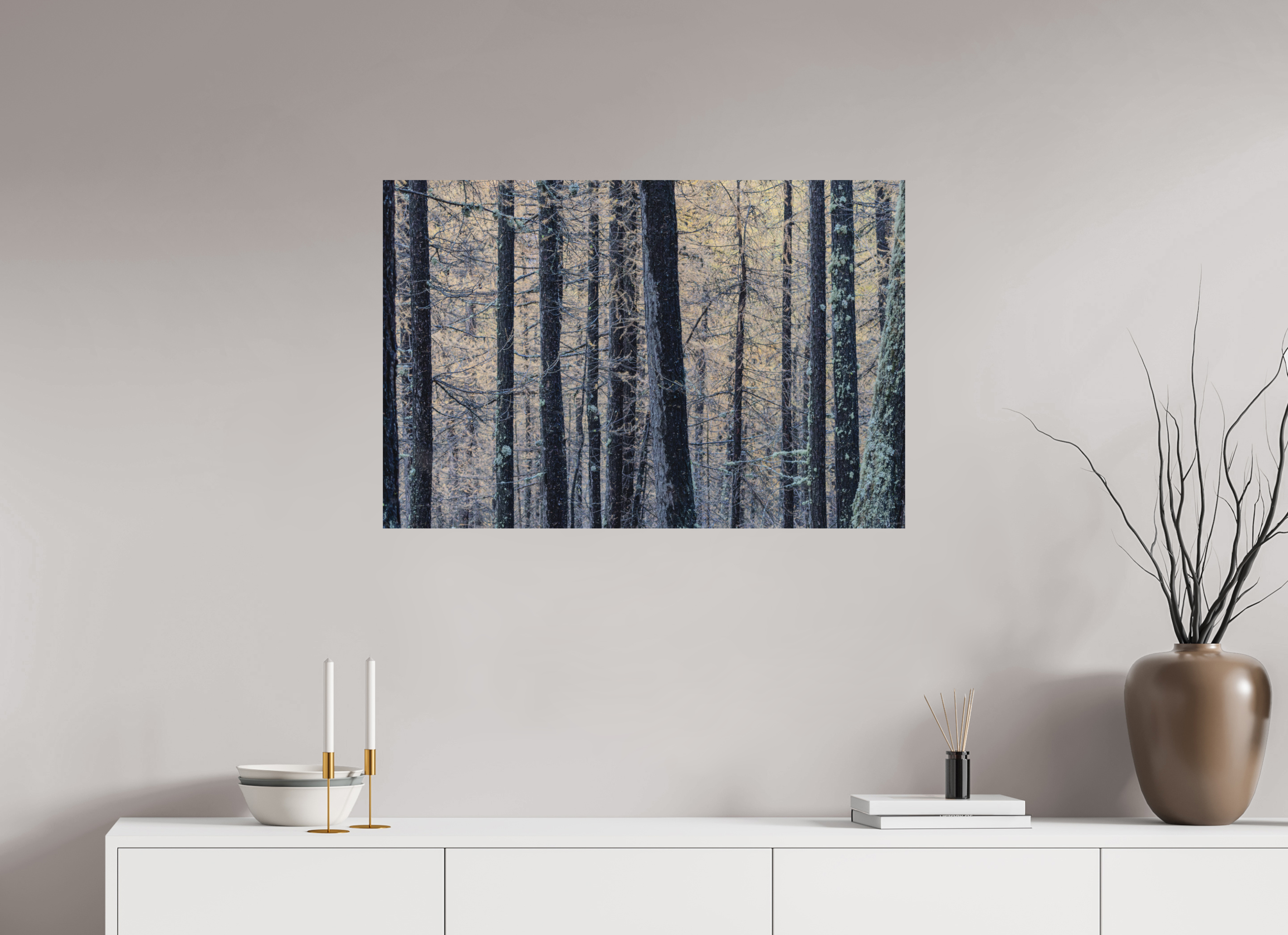 90 x 60 cm, Tirage Fine Art mat Entre les lignes