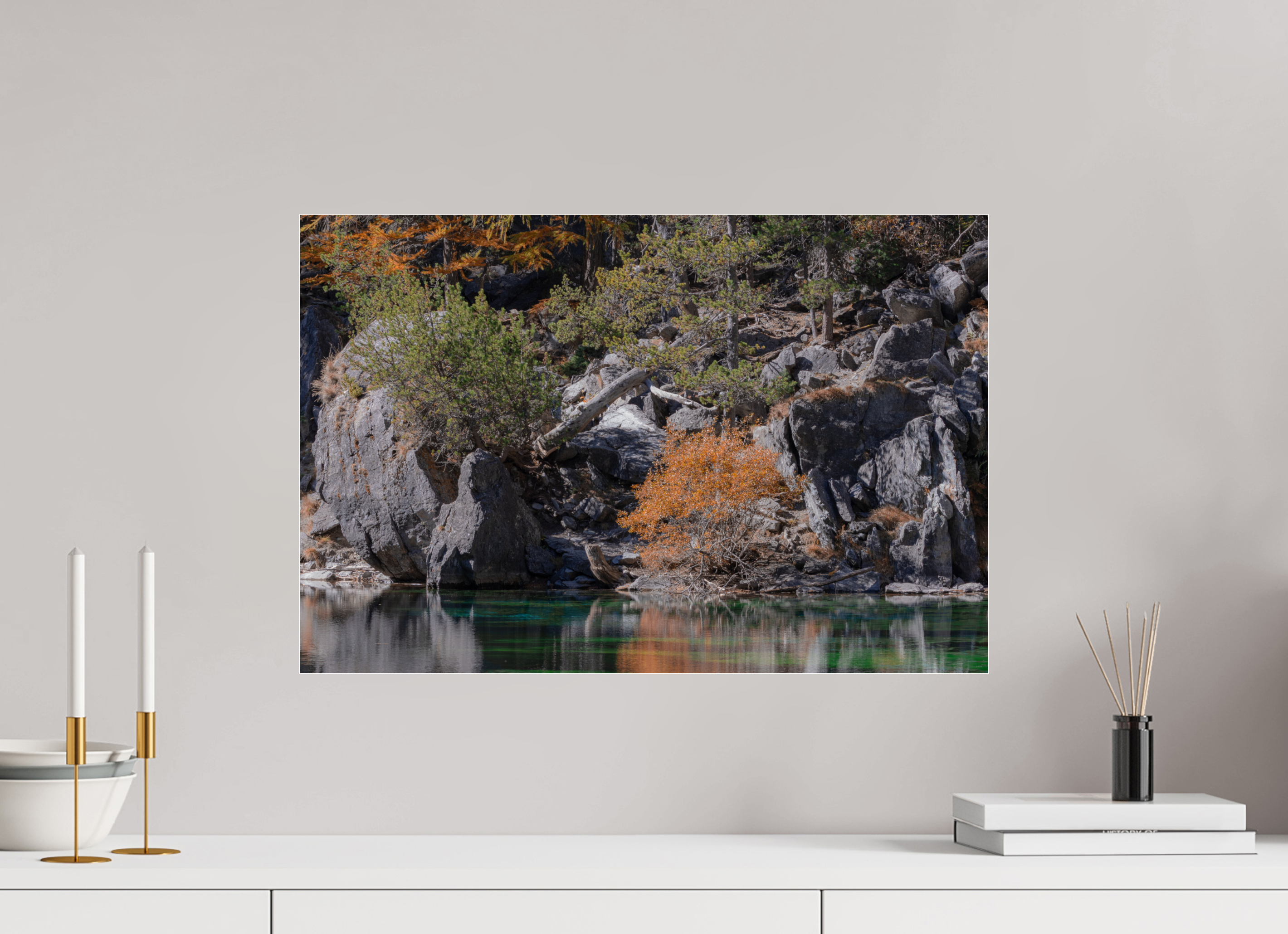 60 x 40 cm, Dibond verre brillant 2mm Sous la surface