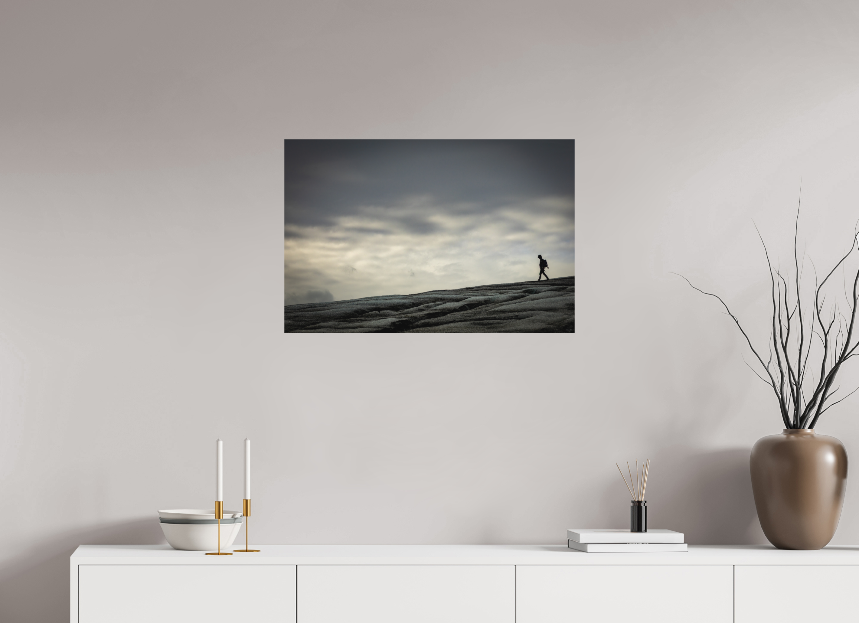 75 x 50 cm, Tirage Fine Art mat Sur son dos