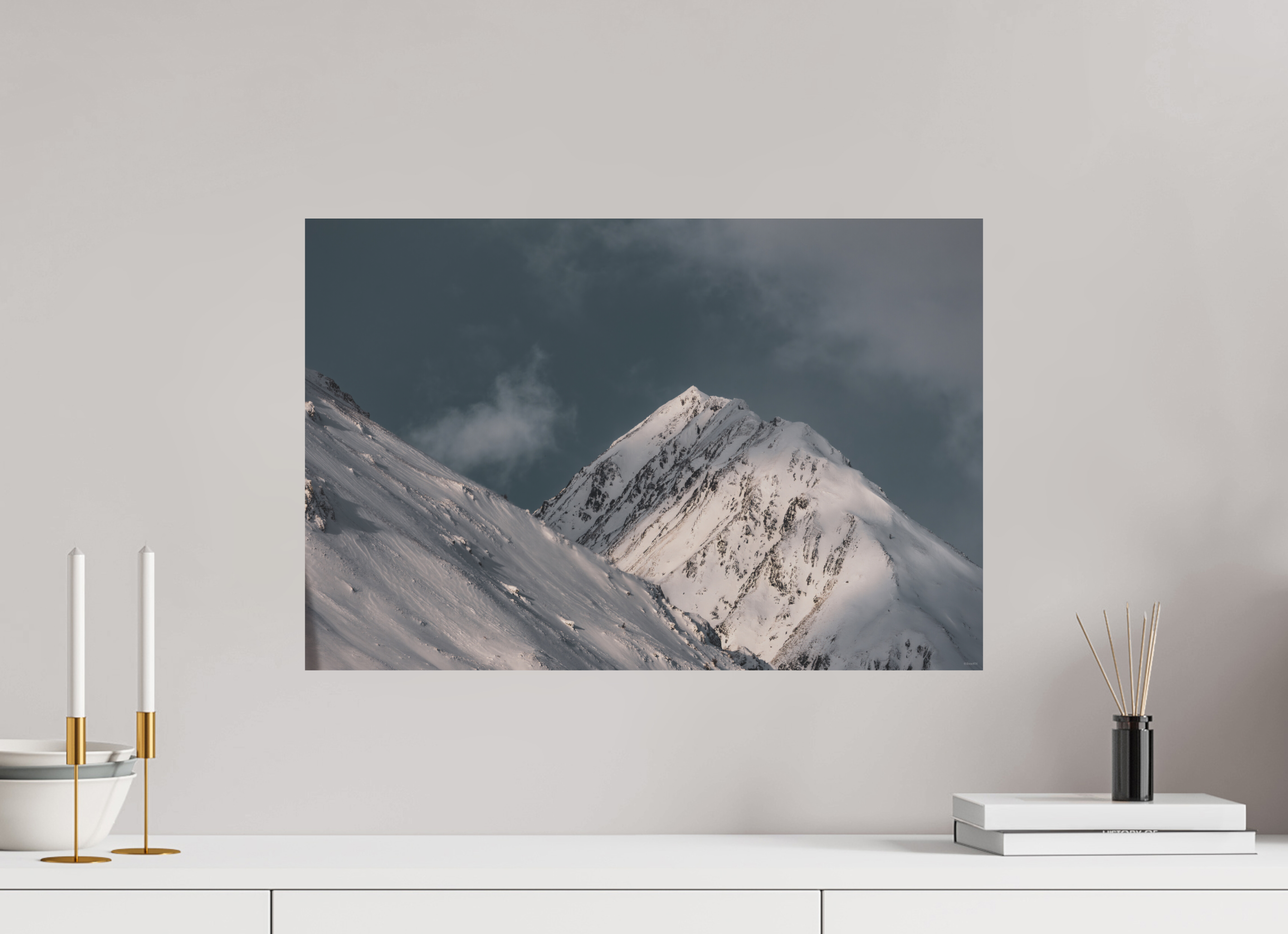 60 x 40 cm, Tirage Fine Art mat Silence de métal