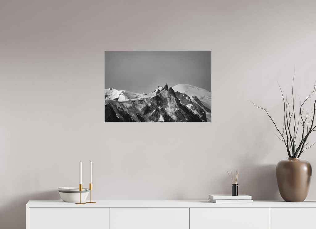 75 x 50 cm, Tirage Fine Art mat L'aiguille dans le blanc