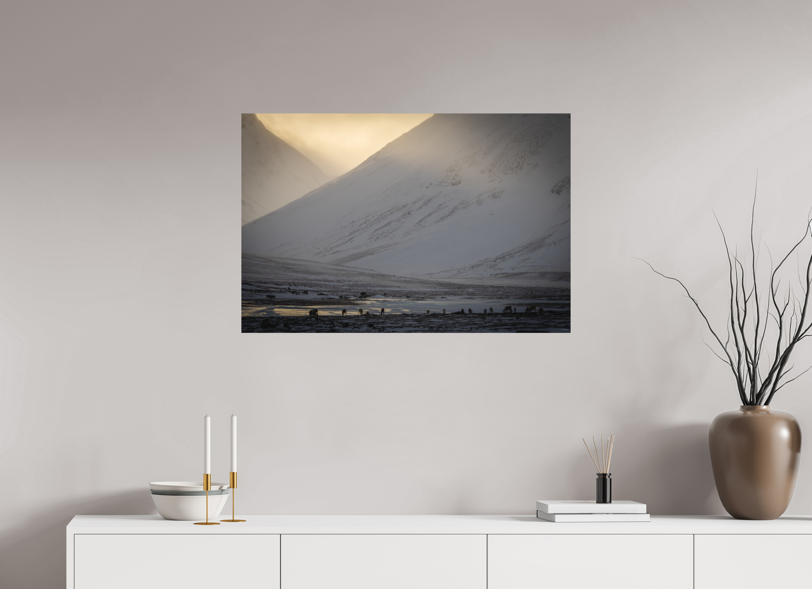 90 x 60 cm, Tirage Fine Art mat Paisible