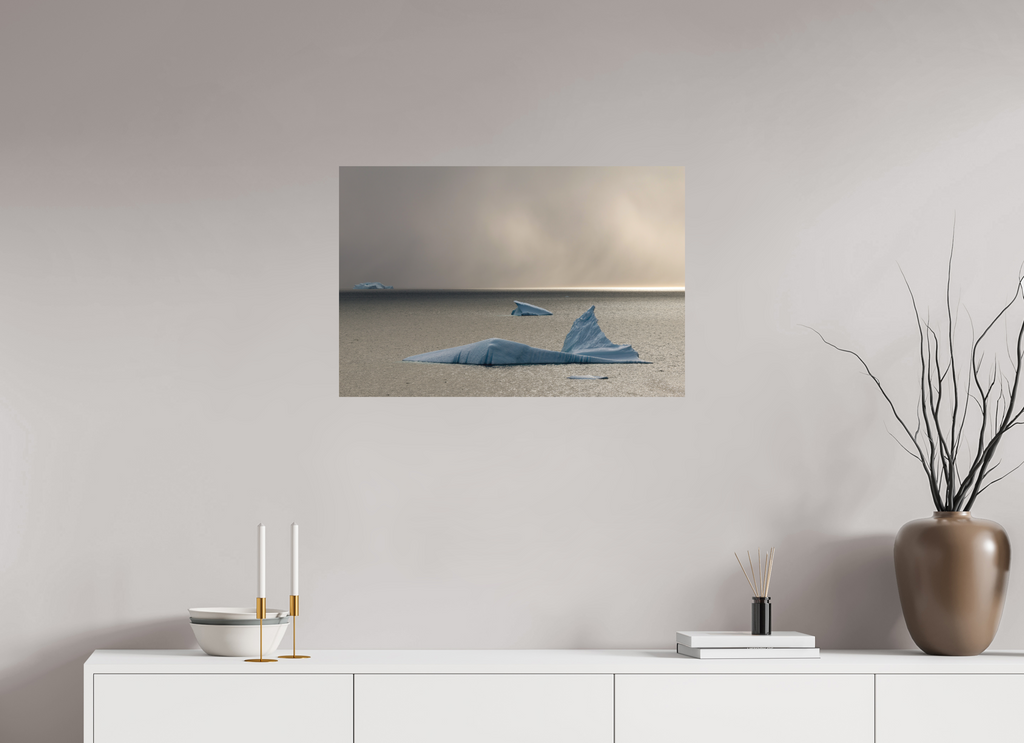 75 x 50 cm, Tirage Fine Art mat Lueurs froides