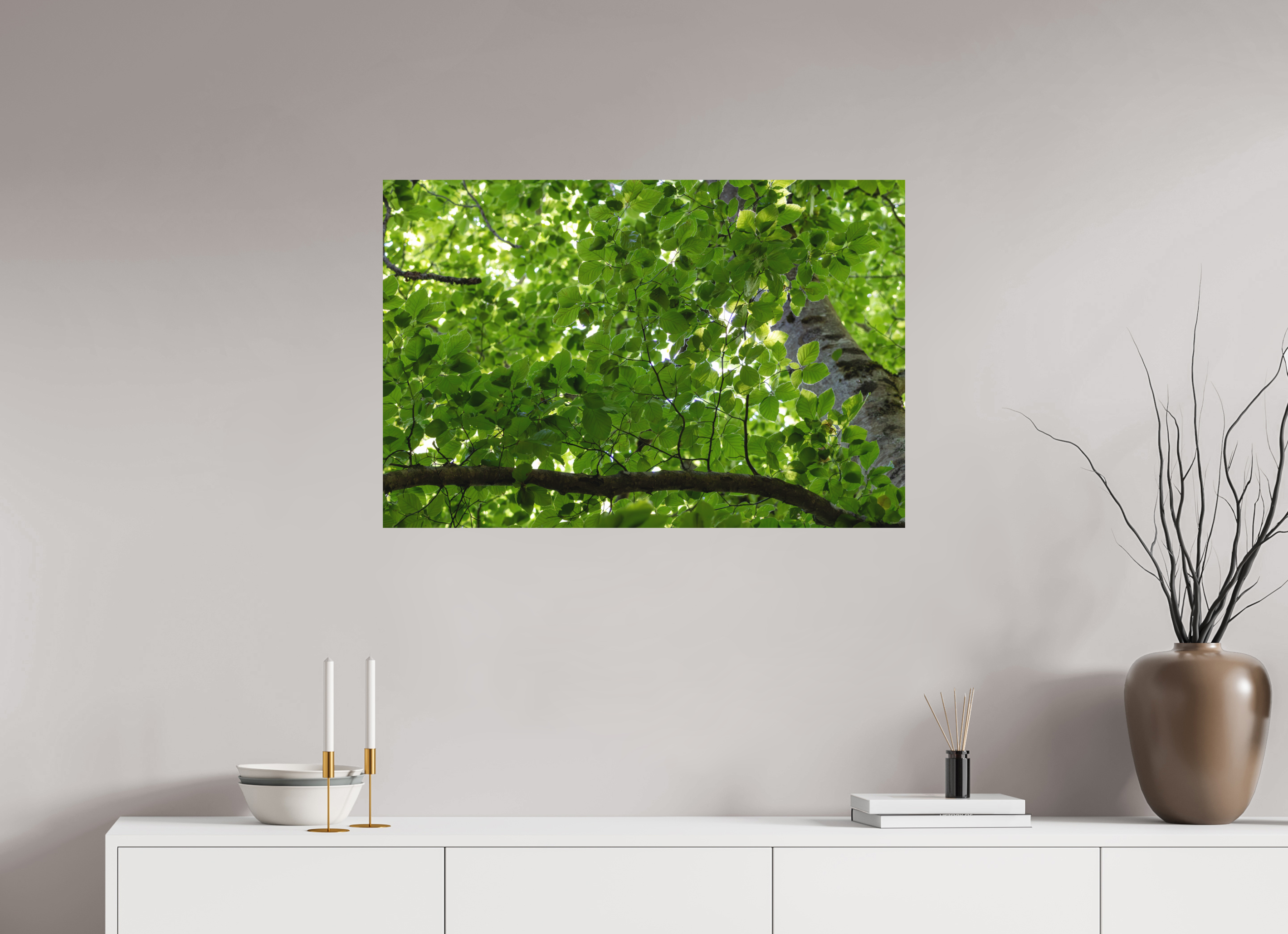 90 x 60 cm, Tirage Fine Art mat Chlorophylle
