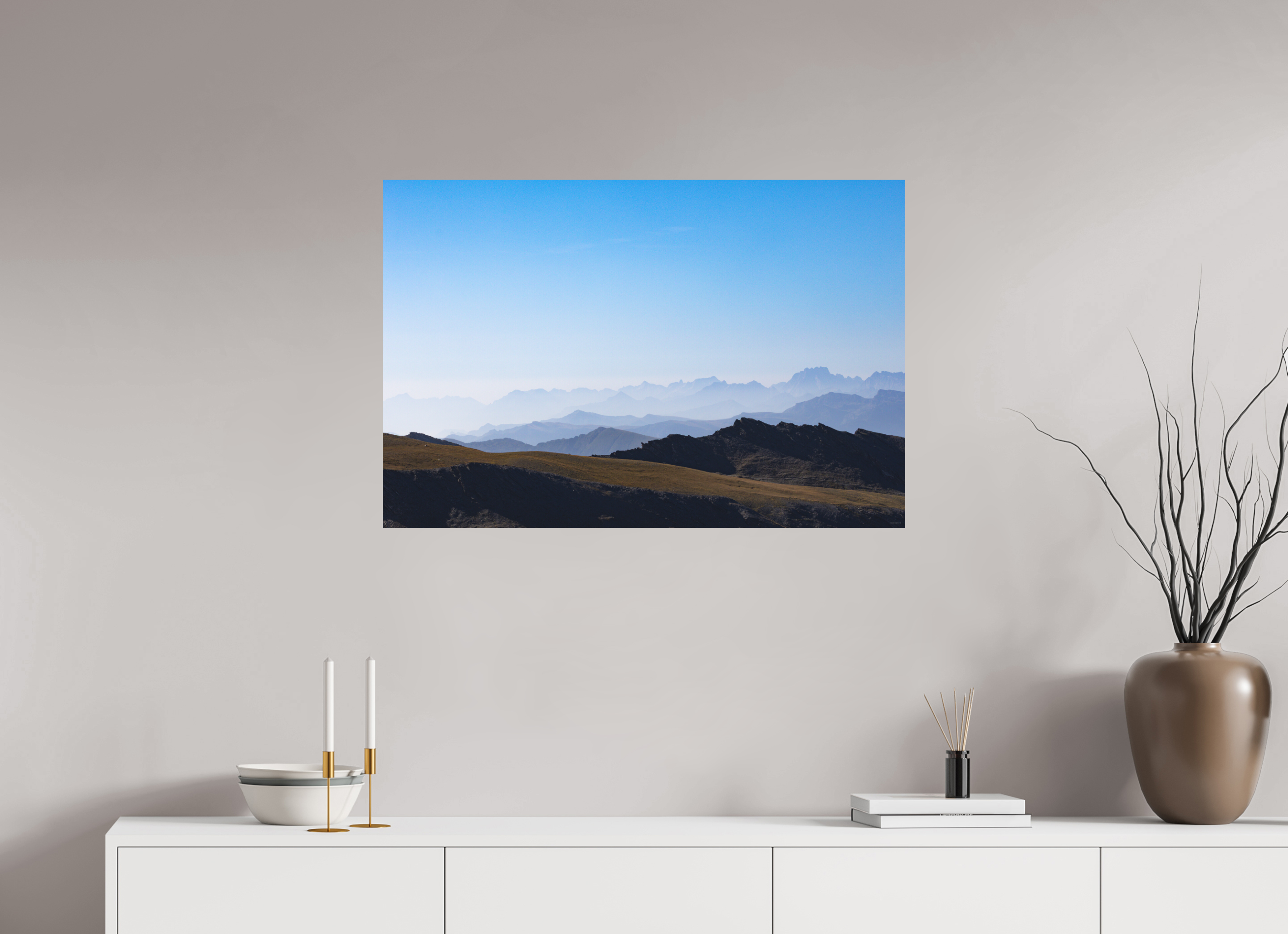 90 x 60 cm, Tirage Fine Art mat Strates