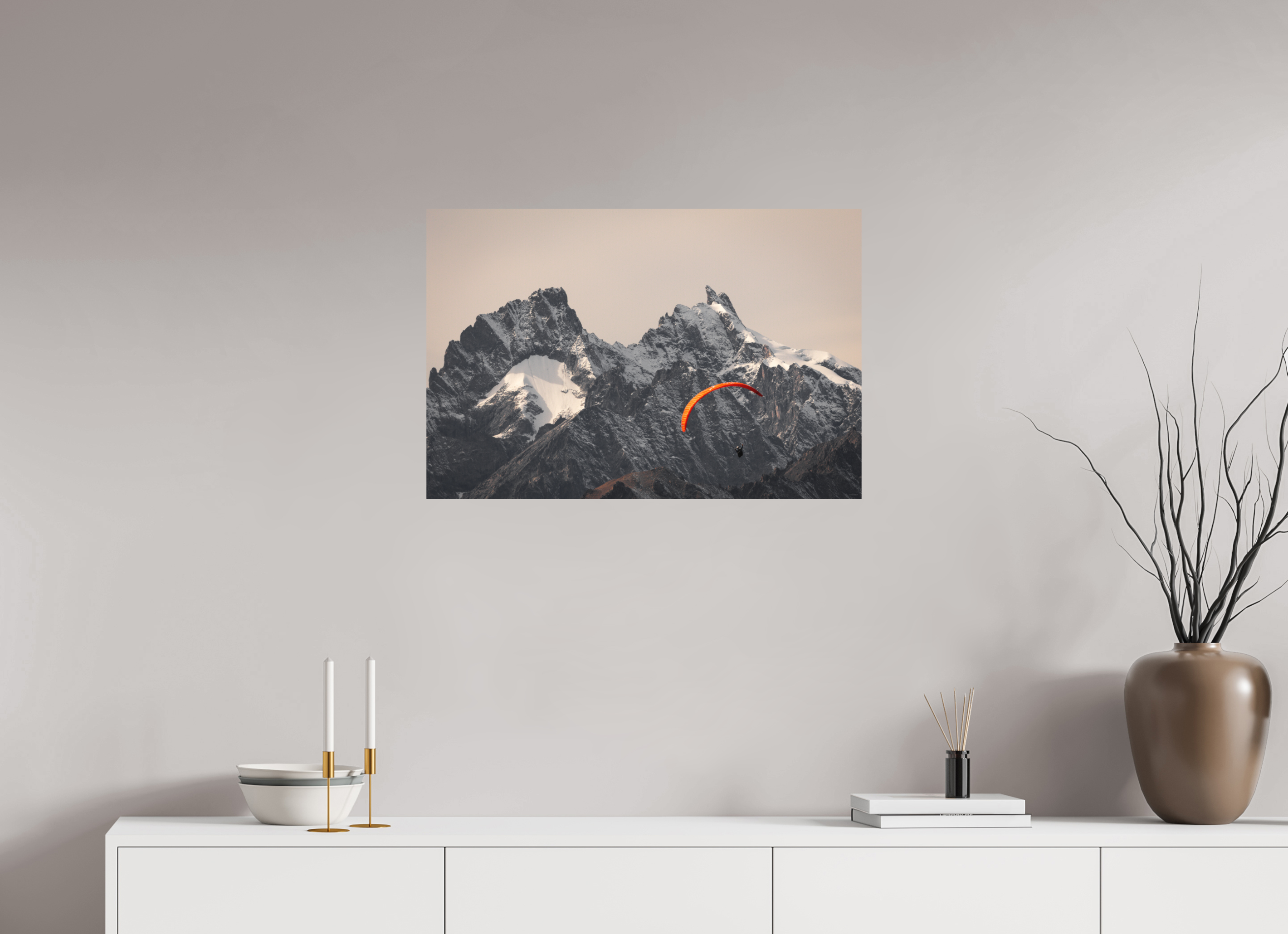 75 x 50 cm, Tirage Fine Art mat L'appel de la Meije