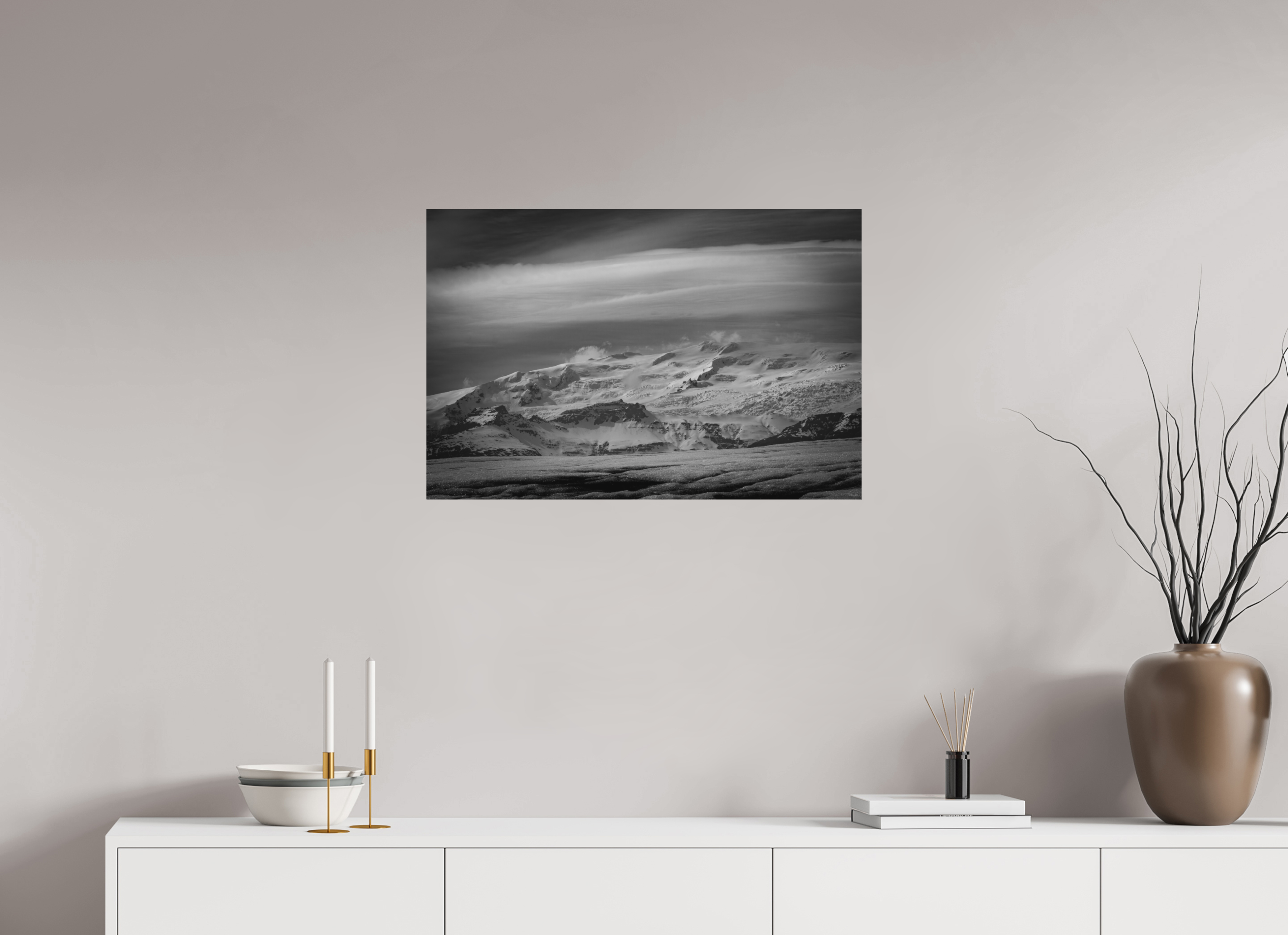 75 x 50 cm, Tirage Fine Art mat Sommet