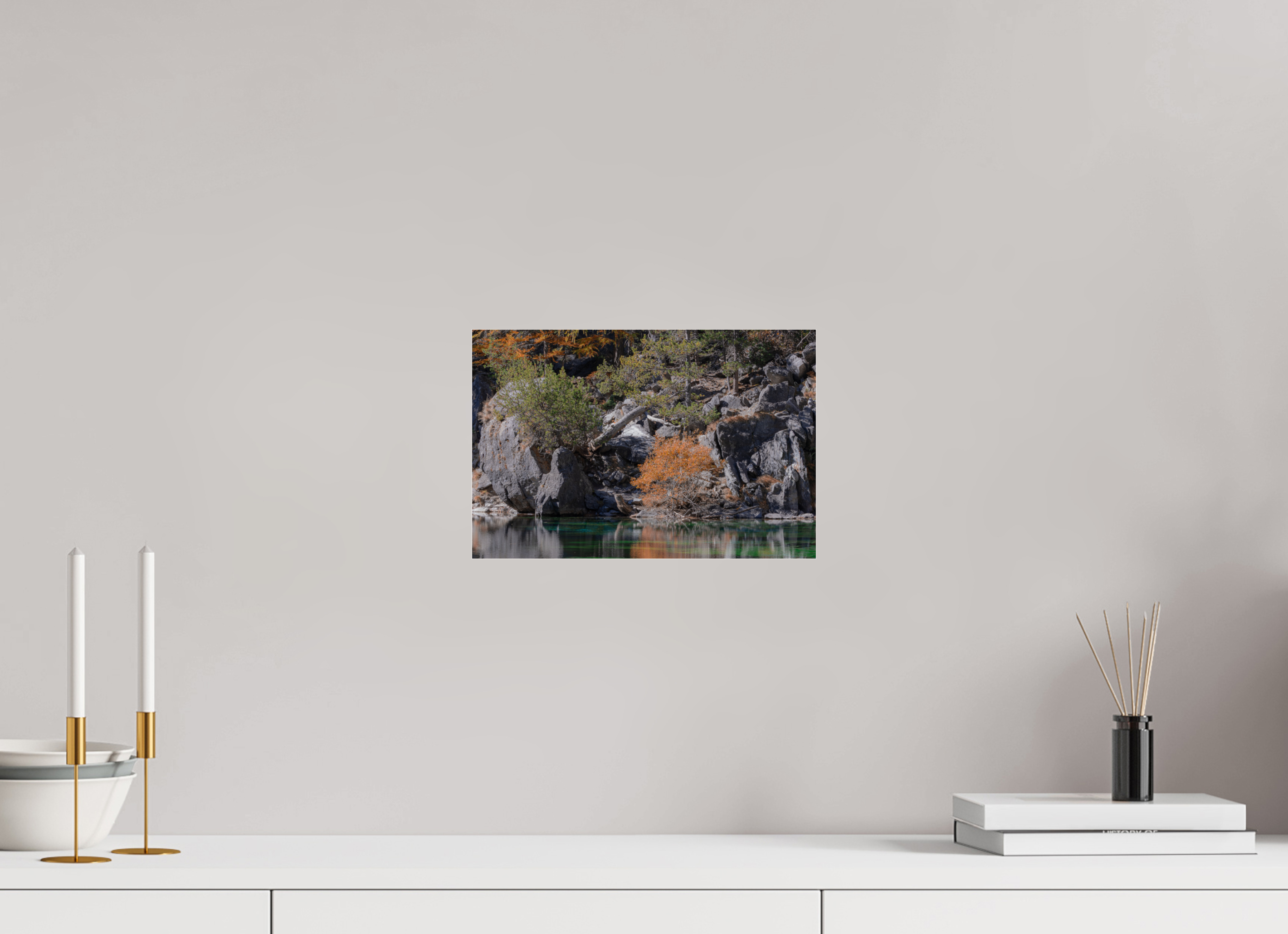 30 x 20 cm, Dibond verre brillant 2mm Sous la surface