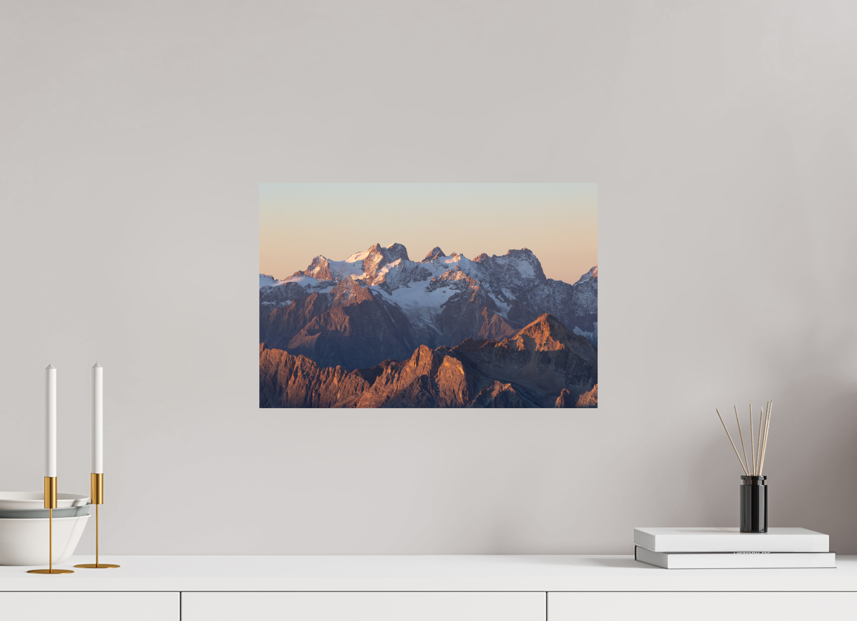 45 x 30 cm, Tirage Fine Art mat Au réveil des crêtes