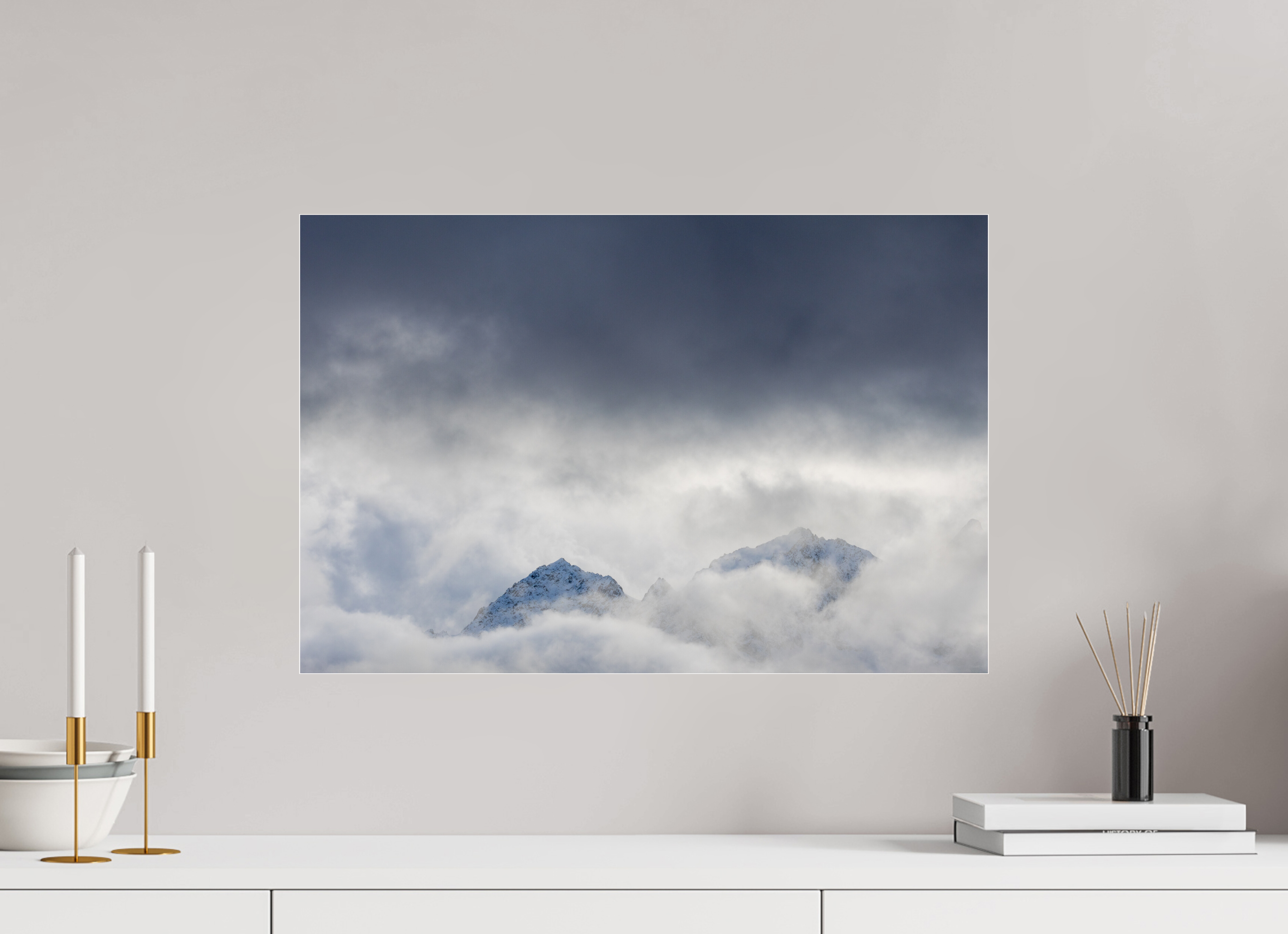 60 x 40 cm, Dibond verre brillant 2mm Entre deux souffles