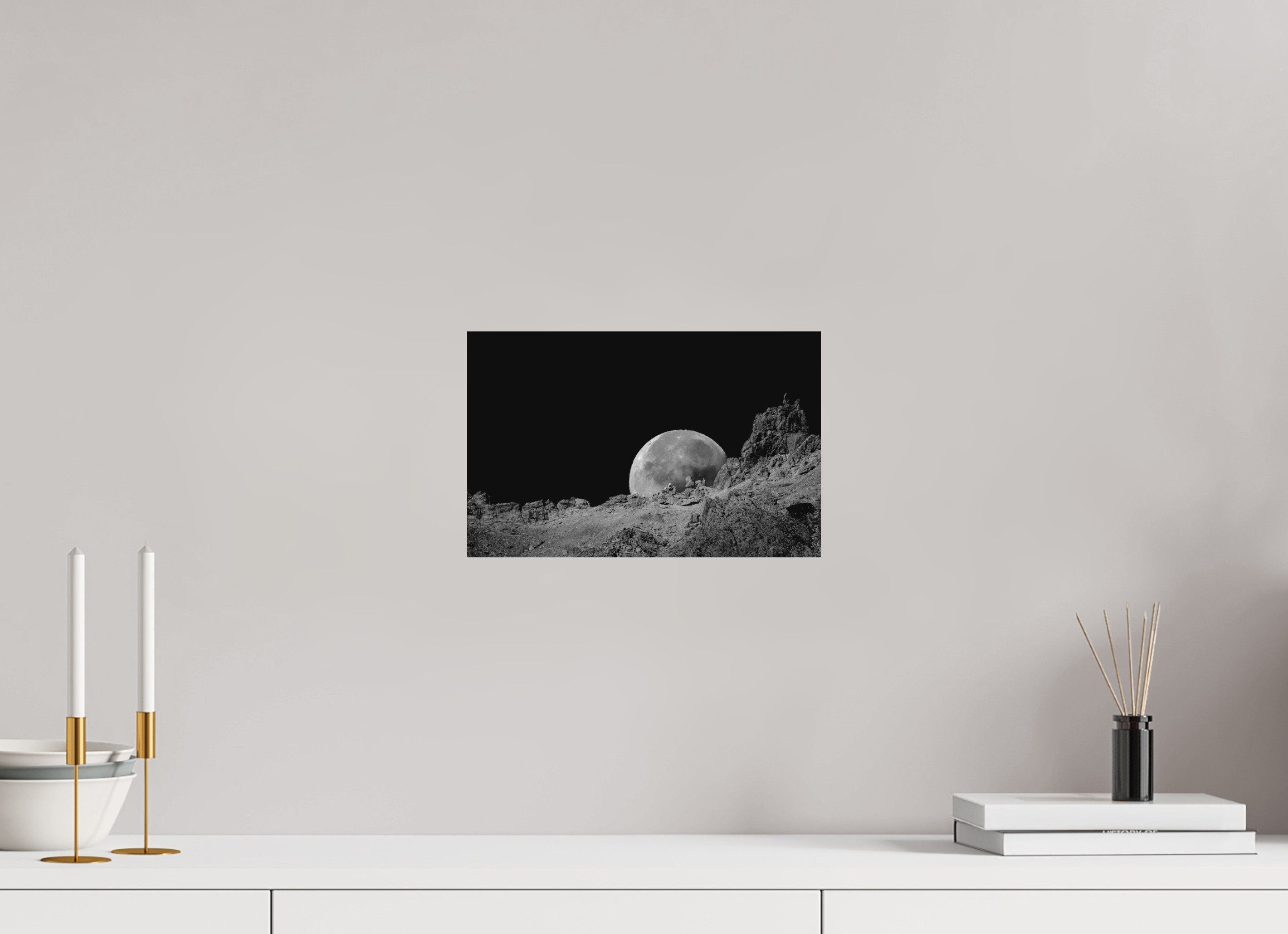 31,3 x 20 cm, Tirage Fine Art mat Berceau de lune