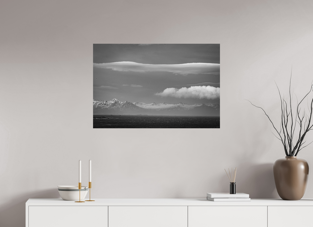 90 x 60 cm, Tirage Fine Art mat Souffle boréal
