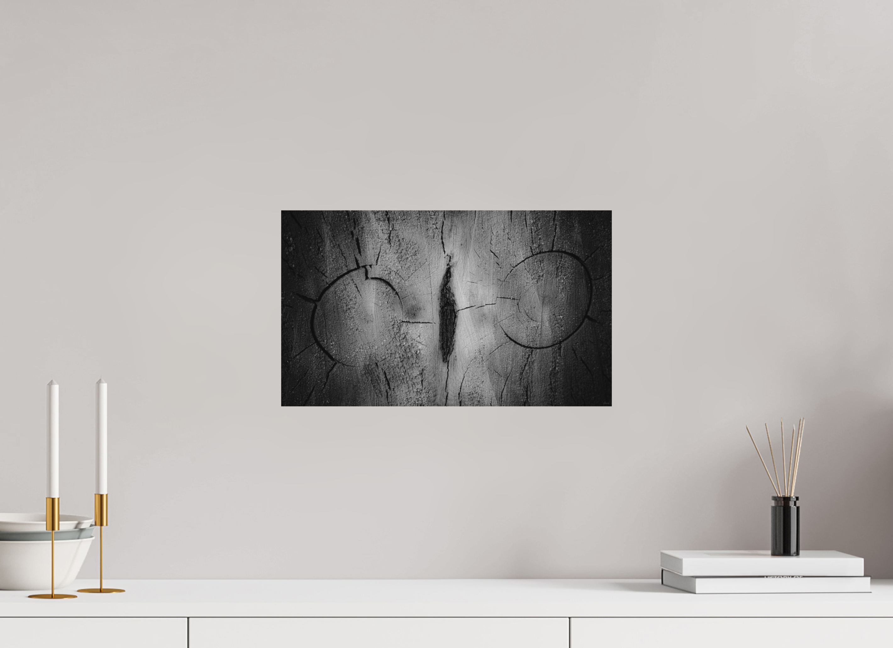 42,2 x 25 cm, Tirage Fine Art mat Double coeur