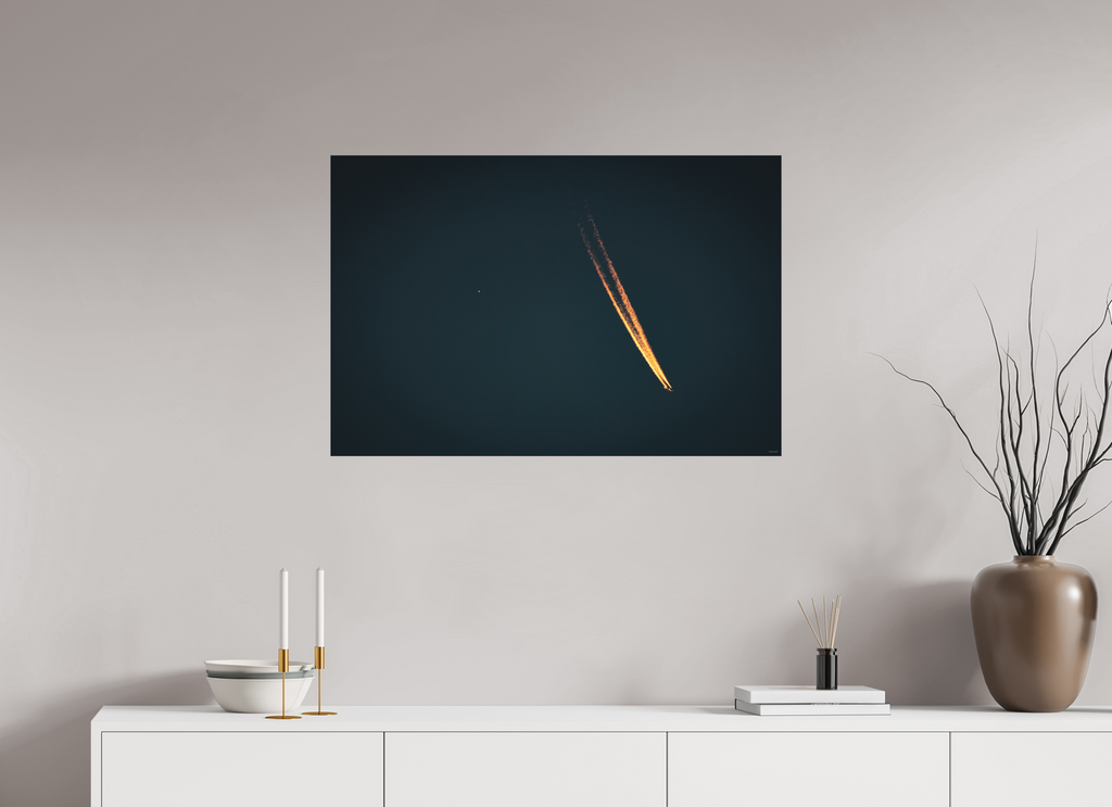 90 x 60 cm, Tirage Fine Art mat Sillage solaire
