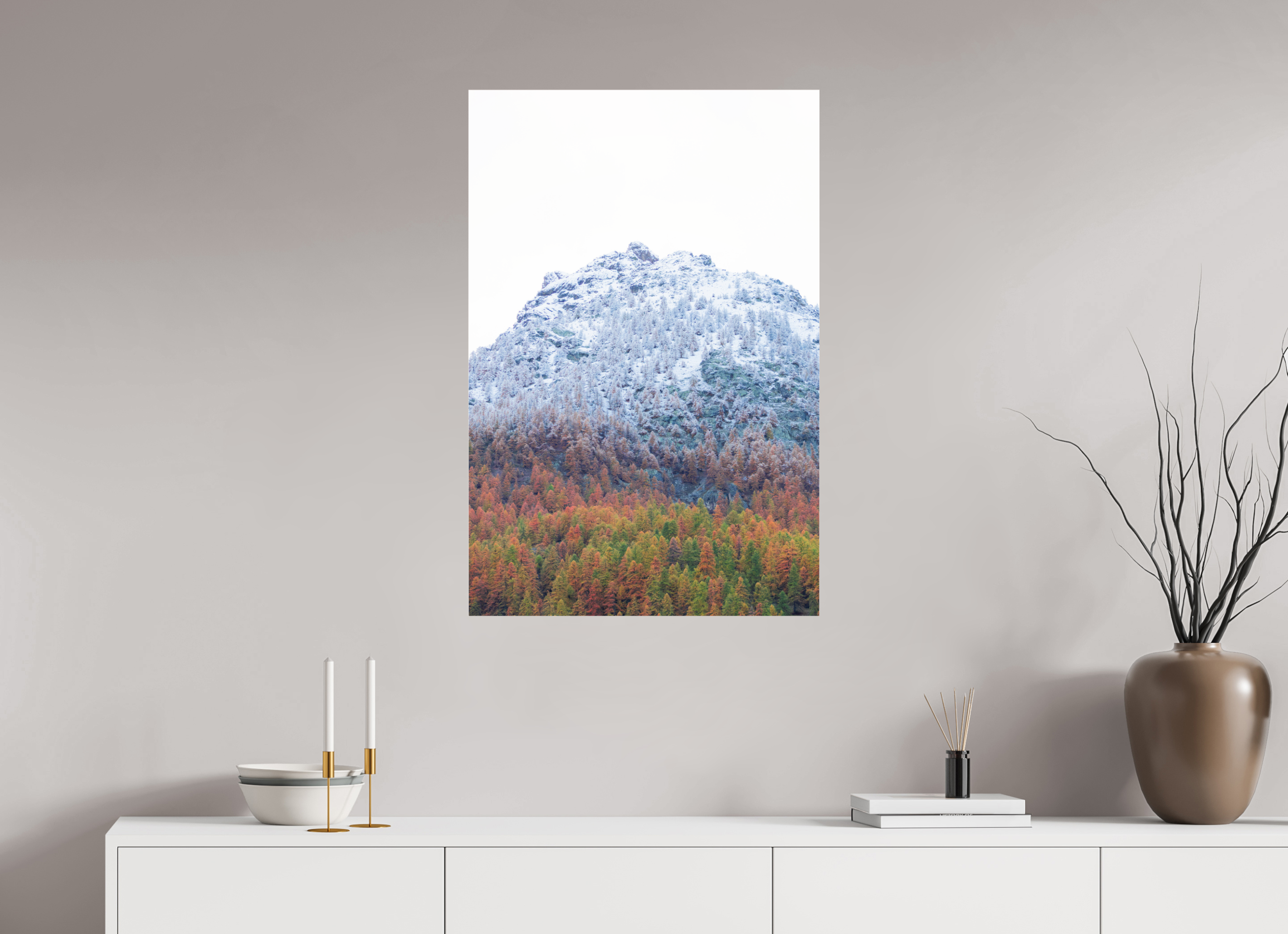 60 x 90 cm, Dibond verre brillant 2mm Duel