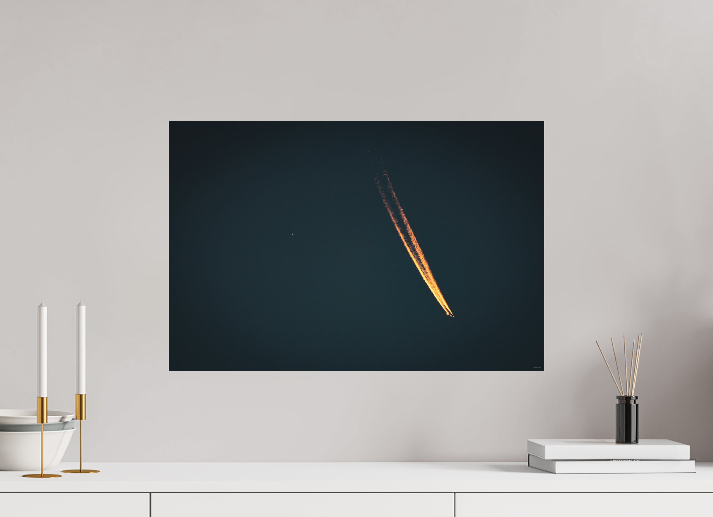 60 x 40 cm, Tirage Fine Art mat Sillage solaire