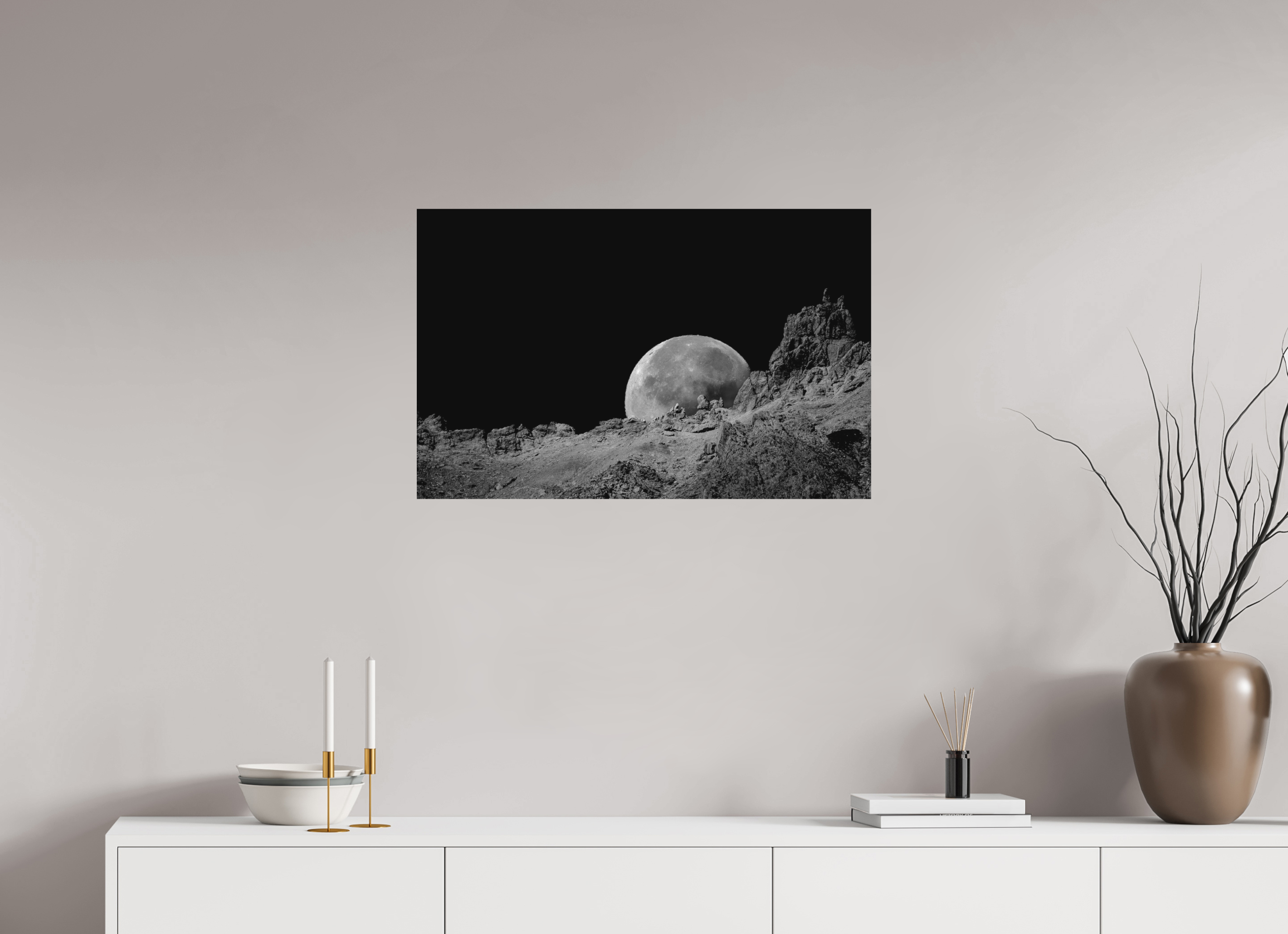 78,3 x 50 cm, Tirage Fine Art mat Berceau de lune