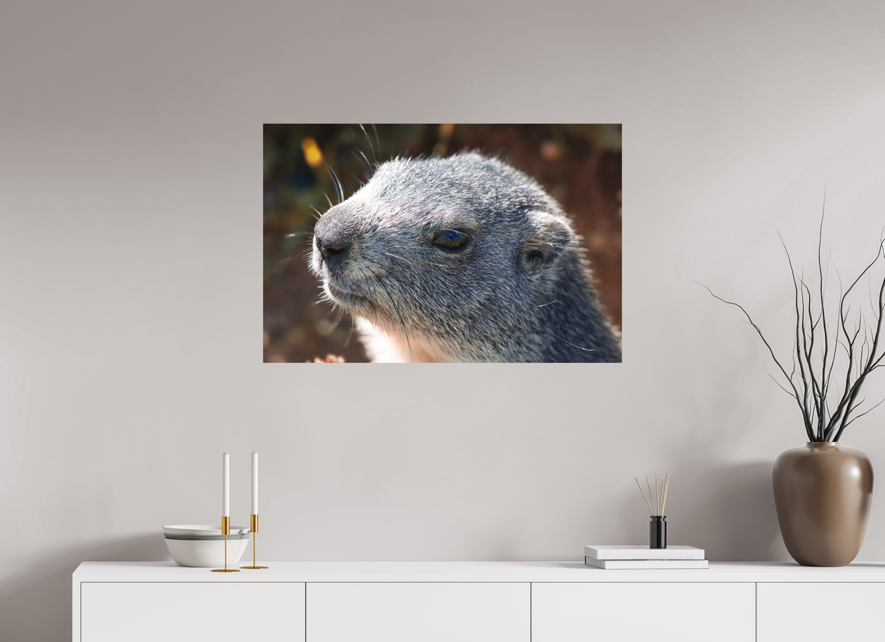 90 x 60 cm, Tirage Fine Art mat Regard miroir